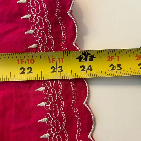 Twenty One Y2K Pink Babydoll Embroidered Boho Tunic Women’s M Spaghetti Strap - Picture 12 of 14